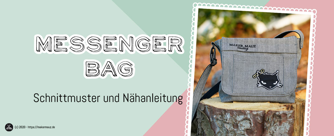 Messenger Bag Schnittmuster + Nähanleitung