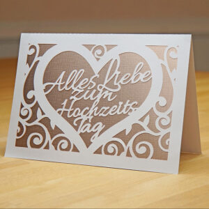 Hochzeitstagkarte Plotten