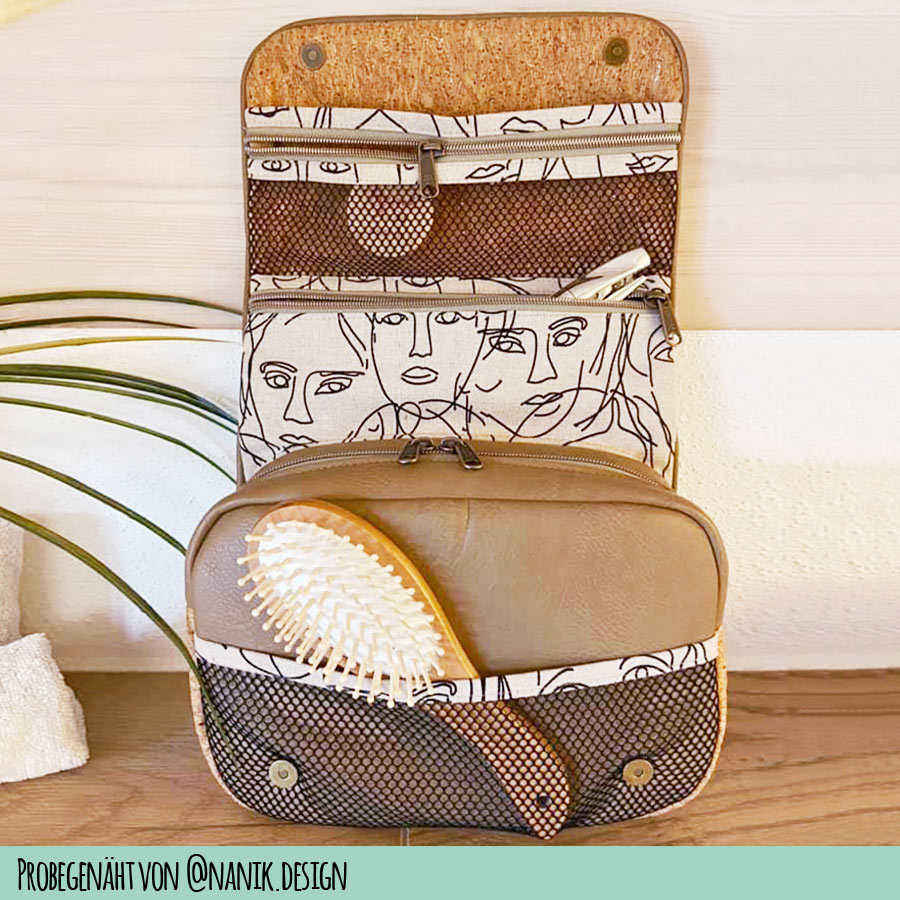 Kulturbeutel Nähanleitung Kosmetiktasche Traveling