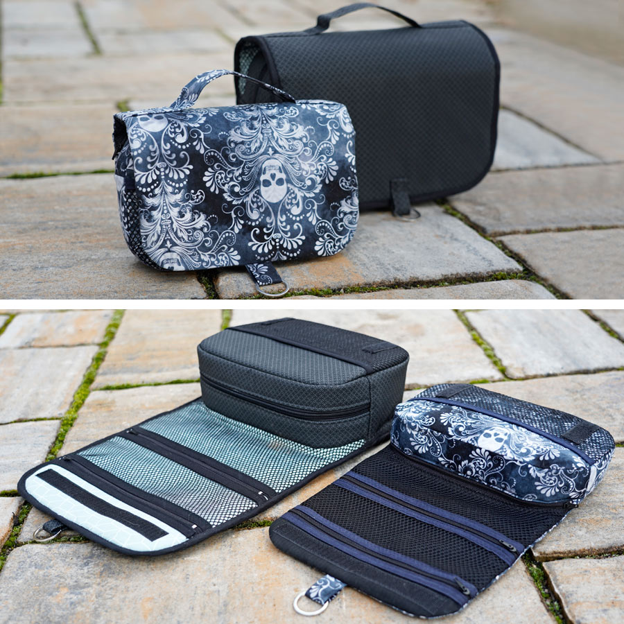 Kulturbeutel Schnittmuster und Nähanleitung Kosmetiktasche Traveling + Mini Set