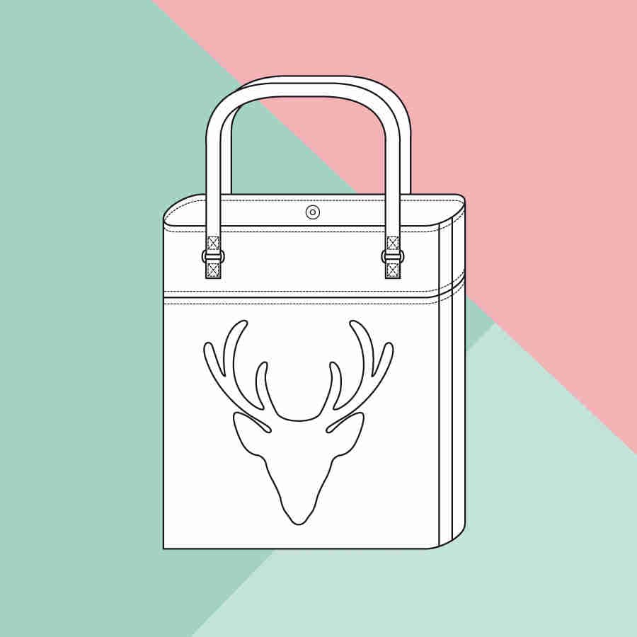 Tasche Hirsch Schnittmuster und Nähanleitung