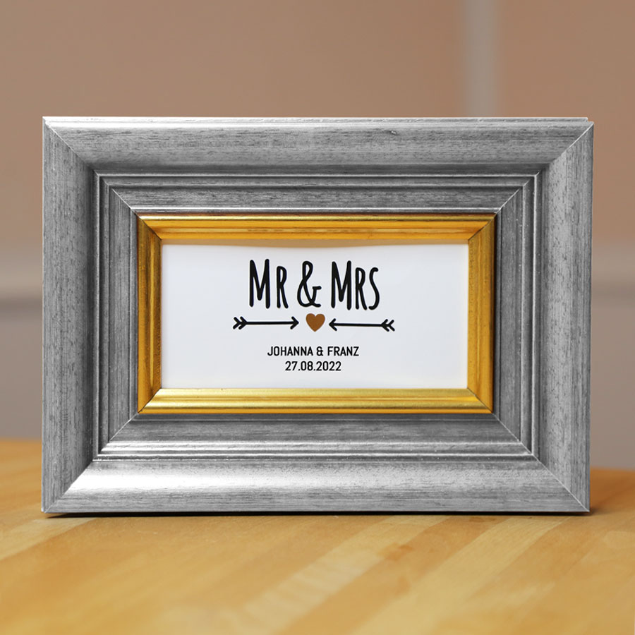 Plotterdatei Mr & Mrs Schriftzug zur Hochzeit