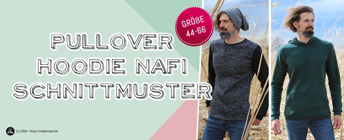 Schnittmuster Pullover Hoodie Nafi