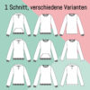 Schnittmuster Pullover Hoodie Nafi Varianten Hoodie / Pullover Nafi nähen