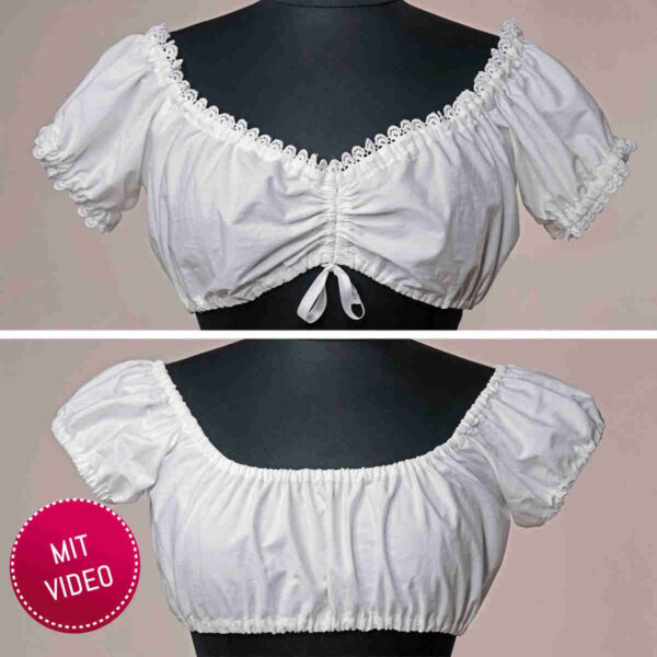 Dirndlbluse nähen Dirndlbluse Schnittmuster