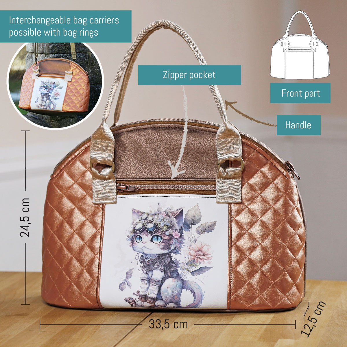 Handbag Bowlingbag Sewing Pattern