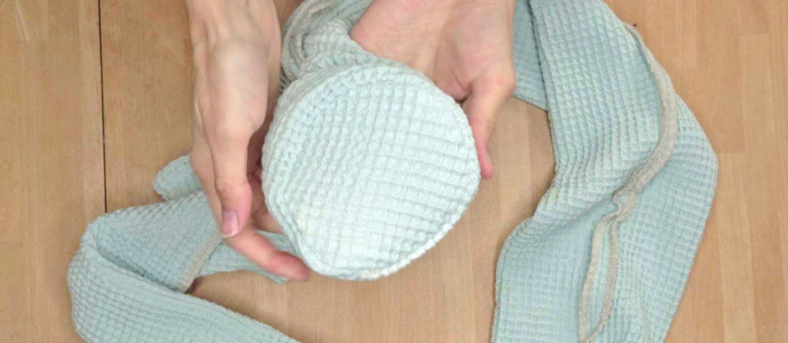 Nestchenschlange nähen - Ausformen