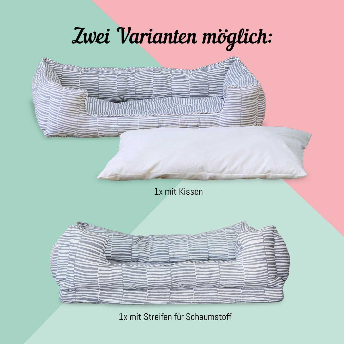 Hundebett Alma Schnittmuster