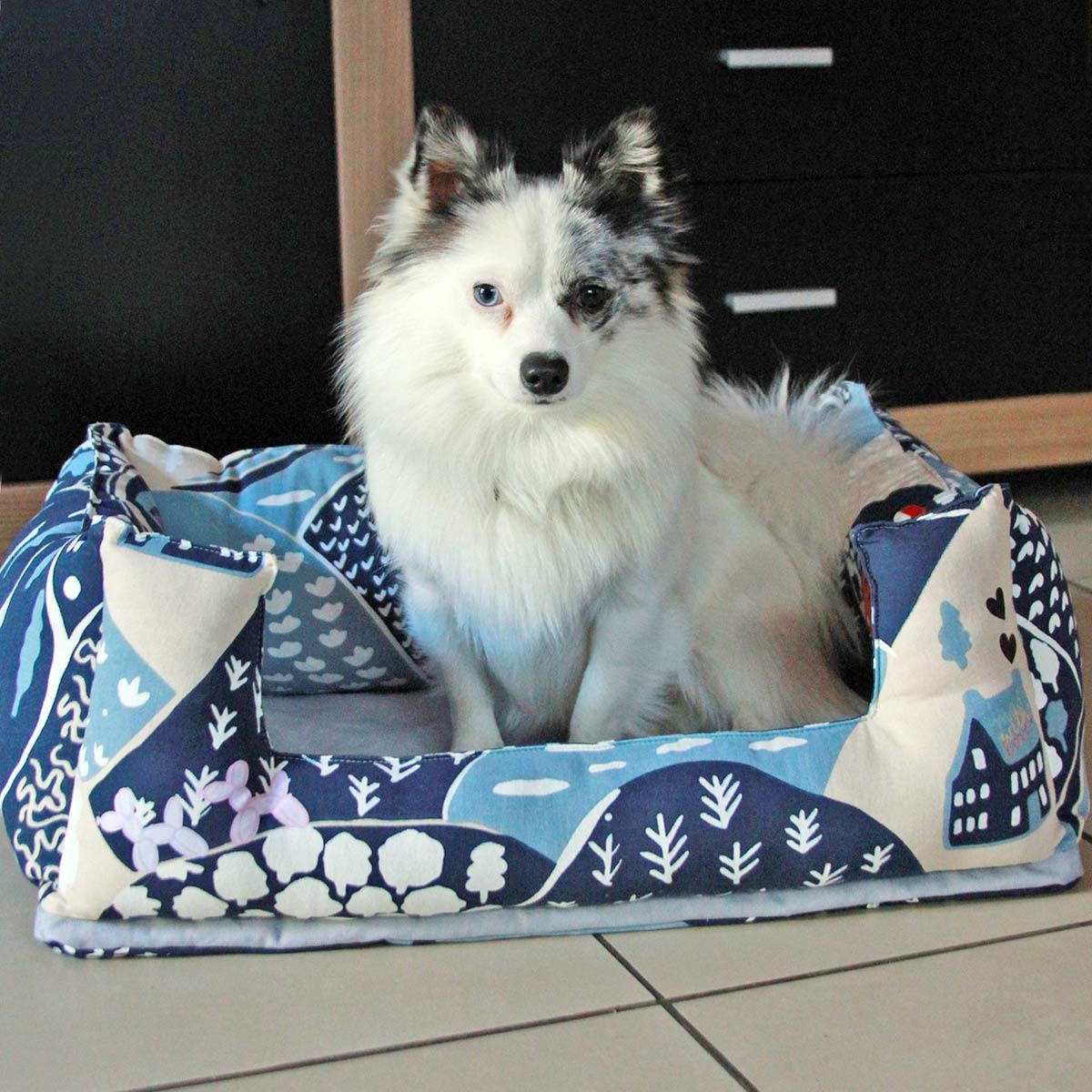 Hundebett Alma Schnittmuster