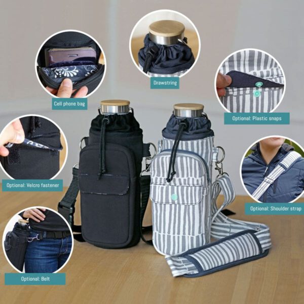 Titel Bottle Bag Walking Sewing Pattern Titel Bottle Bag Walking Sewing Pattern