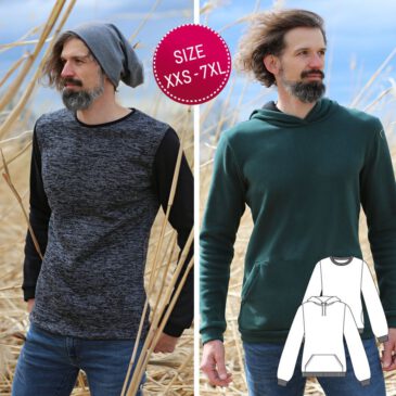 Titel Pullover Hoodie Nafi pattern