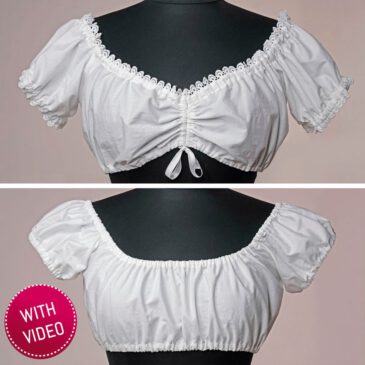 Sewing pattern blouse dirndl title