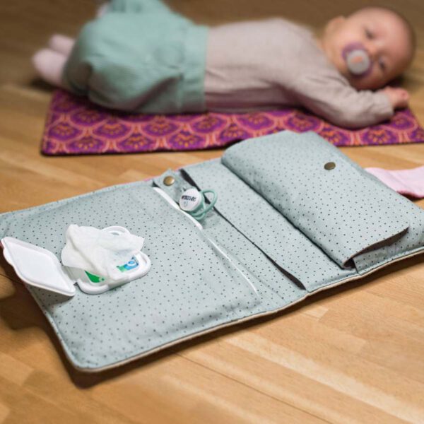Schnittmuster Wickeltasche + Wickelunterlage Mia