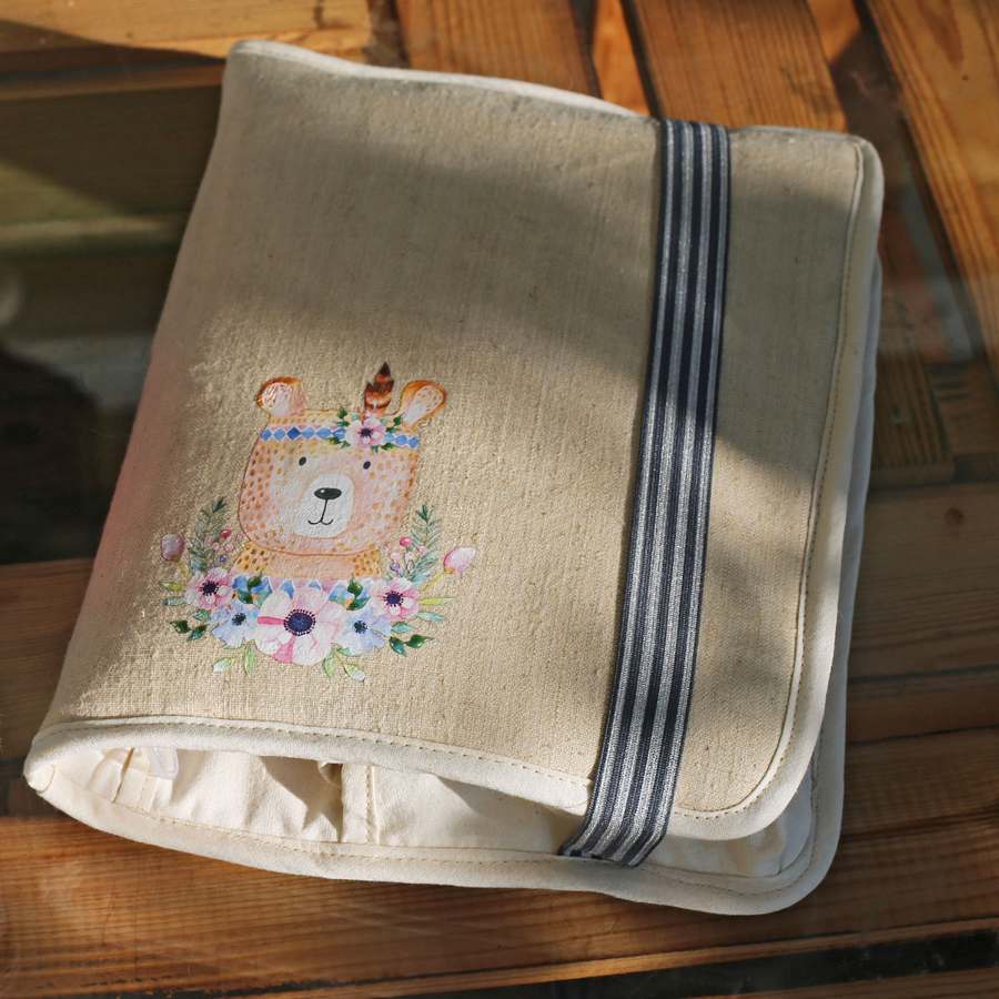 Schnittmuster Wickeltasche mit Gummiverschluss Schnittmuster Wickeltasche Mia mit Gummiverschluss