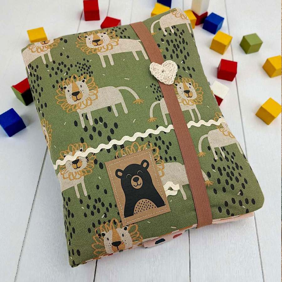 Schnittmuster Wickeltasche Mia innen mit Gummiverschluss Schnittmuster Wickeltasche + Wickelunterlage Mia