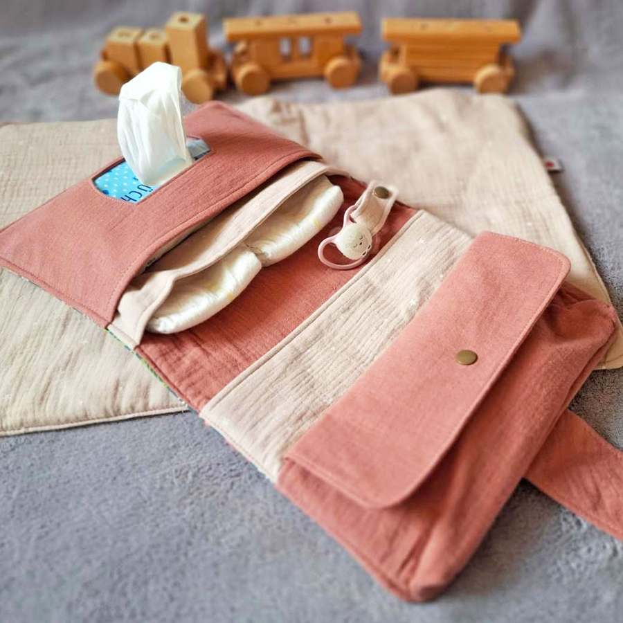 Schnittmuster Wickeltasche Mia mit Wickelunterlage Schnittmuster Wickeltasche + Wickelunterlage Mia
