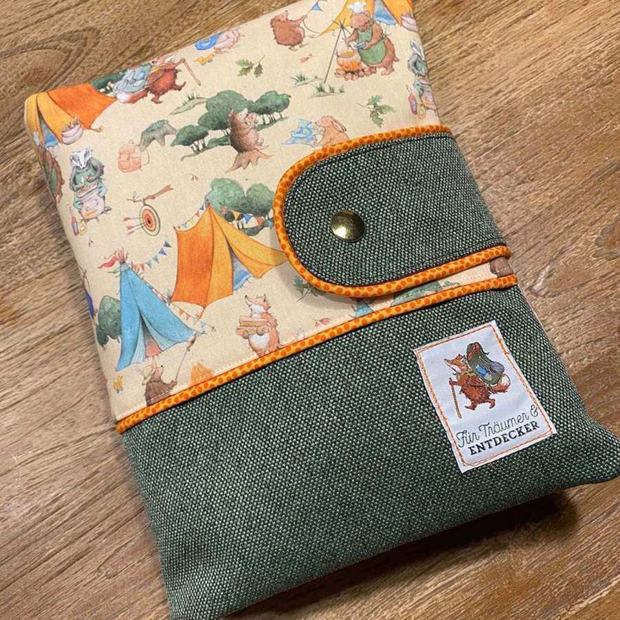 Schnittmuster Wickeltasche + Wickelunterlage Mia Schnittmuster Wickeltasche Mia mit Stoffverschluss