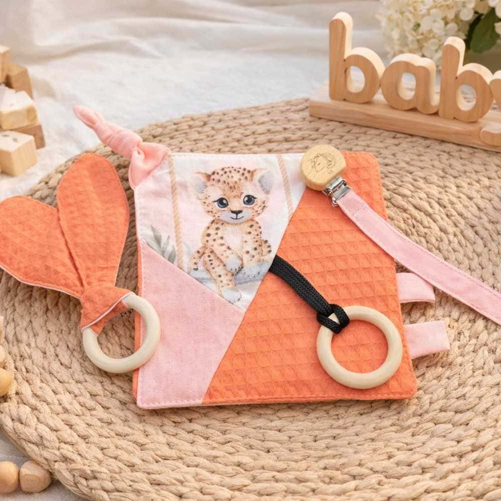 Greifling, Knistertuch und Schnullerkette selber nähen