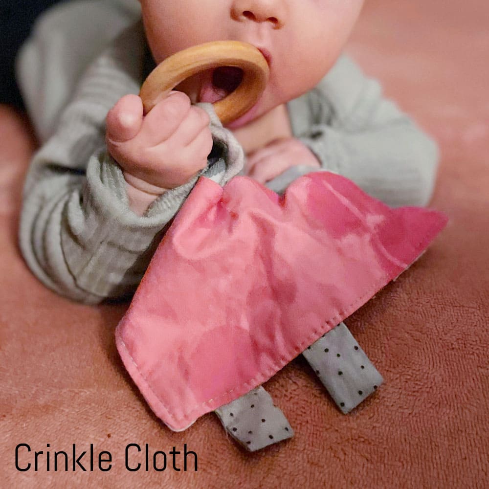 Sewing instructions Gift ideas set_Baby teething ring Pacifier chain Crinkle cloth