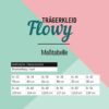 Hippie Trägerkleid Flowy Schnittmuster Maßtabelle Maßtabelle Sommerkleid A-Linie