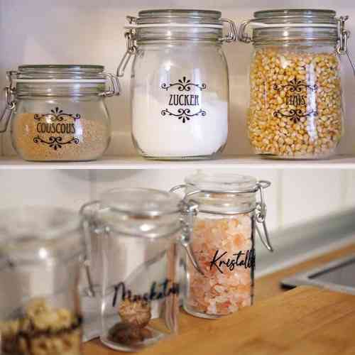 Plotterdatei Gewürze Küche Beschriftung