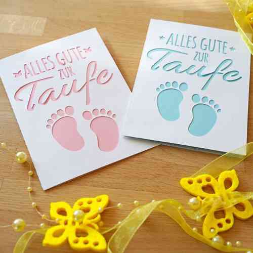 Plotterdatei Karte Taufe